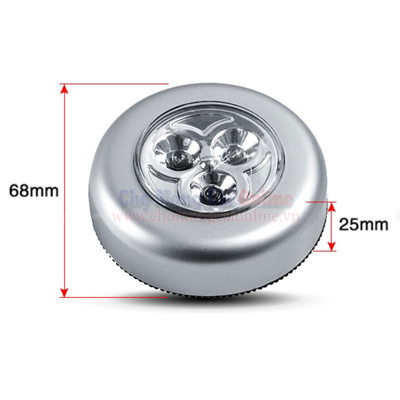 Đèn Led Dán Tường 3 Bóng Siêu Sáng Bật Tắt Dễ Dàng