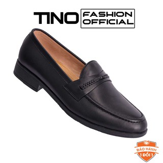 Giày lười nam da bò trơn Tino nơ cách điệu GL38
