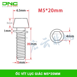 Ốc vít lục giác M5/M6*20mm