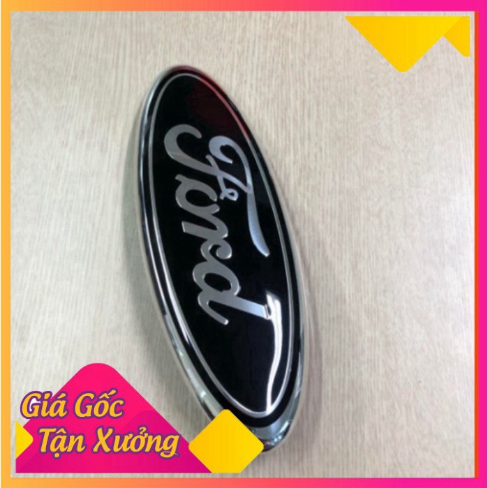 Logo biểu tượng truớc xe FORD Kích thước 23cm*9cm: Mầu Đen, Xanh và Lá Cờ Mỹ MD