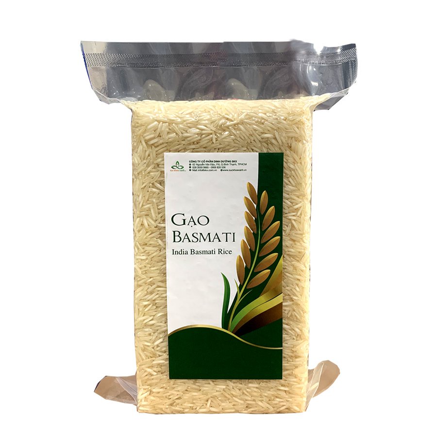 Gạo Basmati Ấn Độ 1kg Cho Người Tiểu Đường Eatclean *FREESHIP* Gạo Basmati Hỗ Trợ Ngăn Ngừa Tiểu đường