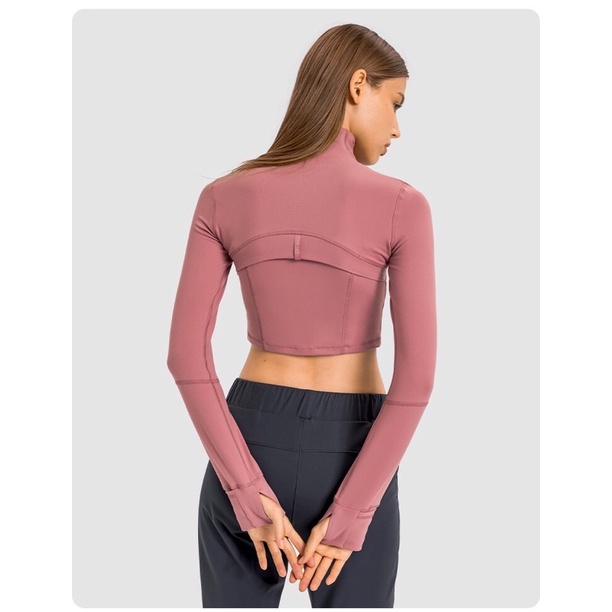 Áo Khoác Tập Gym - Yoga Nữ Lululemon Cropped Define Jacket - Áo Khoác Thể Thao Cao Cấp Mới Nhất Thu Đông 2021
