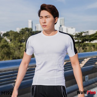 Áo Thun Tập Gym Nam Body Ngắn tay Cổ Tròn Ôm Bó Sát Thể Thao - M192