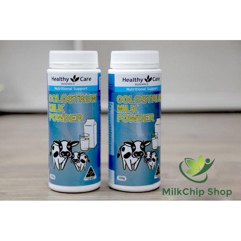 Sữa Non Healthy Care Colostrum Milk Powder 300g của Úc dạng bột TP18