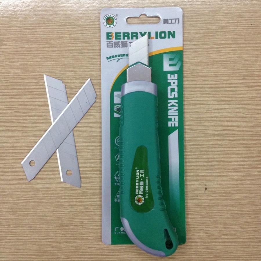 Dao rọc giấy dao cắt lưỡi lớn Berrylion ( kèm 3 lưỡi ) cao cấp - Điện Việt