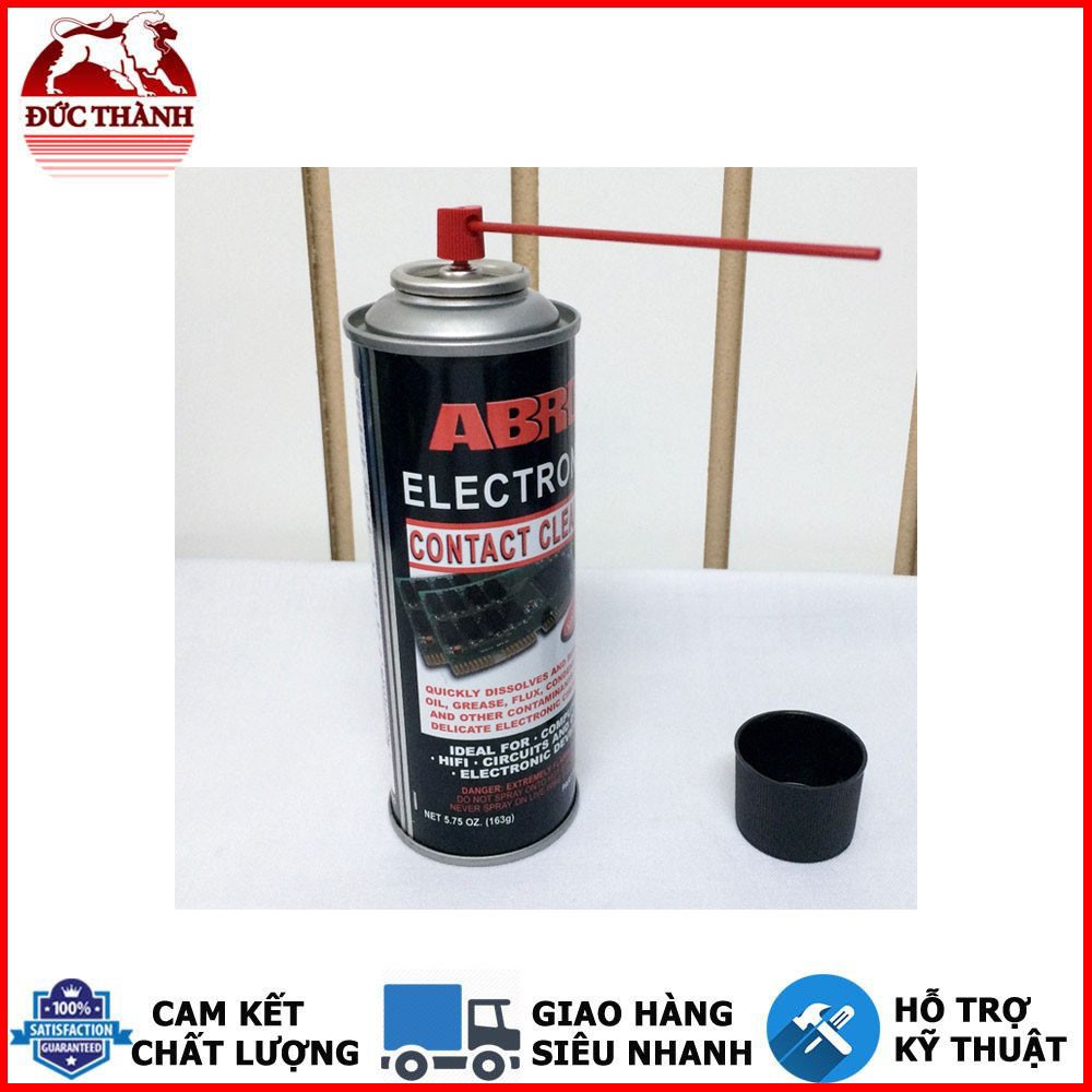 CHAI XỊT VỆ SINH LÀM SẠCH BO MẠCH ĐIỆN TỬ ABRO USA ELECTRONIC CONTACT CLEANER 163G