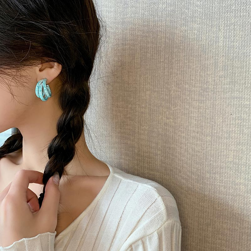 Khuyên Tai Nữ Hình Bông Tuyết Thời Trang
