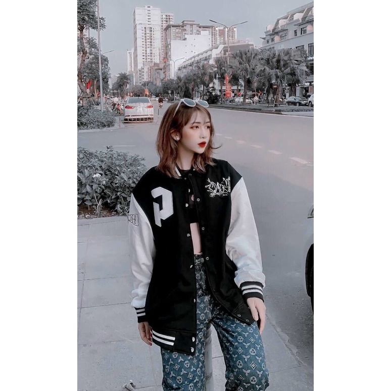 Áo khoác dù bomber nam nữ unisex G form rộng 2 lớp mới nhất LANA FASHION