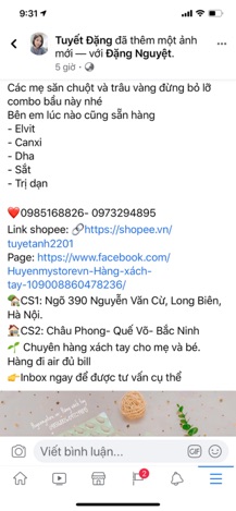Combo Elevit cho bà bầu
