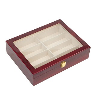 Thanh lý [Hộp gỗ] Hộp đựng kính 8 ô nứt do vận chuyển