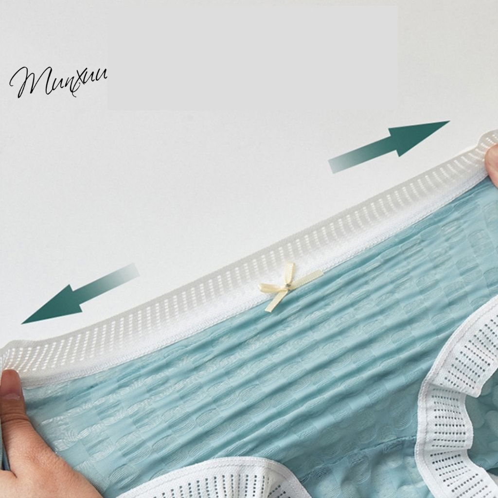 Quần lót nữ Su lạnh cao cấp phối viền ren Munxuu chất liệu siêu thông thoáng, màu pastel ngọt ngào - QC112