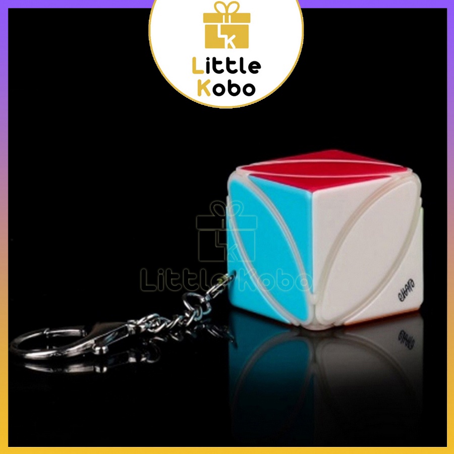 Móc Khóa Rubik QiYi Ivy Cube Rubic Biến Thể Keychain Stickerless Đồ Chơi Trí Tuệ Trẻ Em Phát Triển Tư Duy - Little Kobo