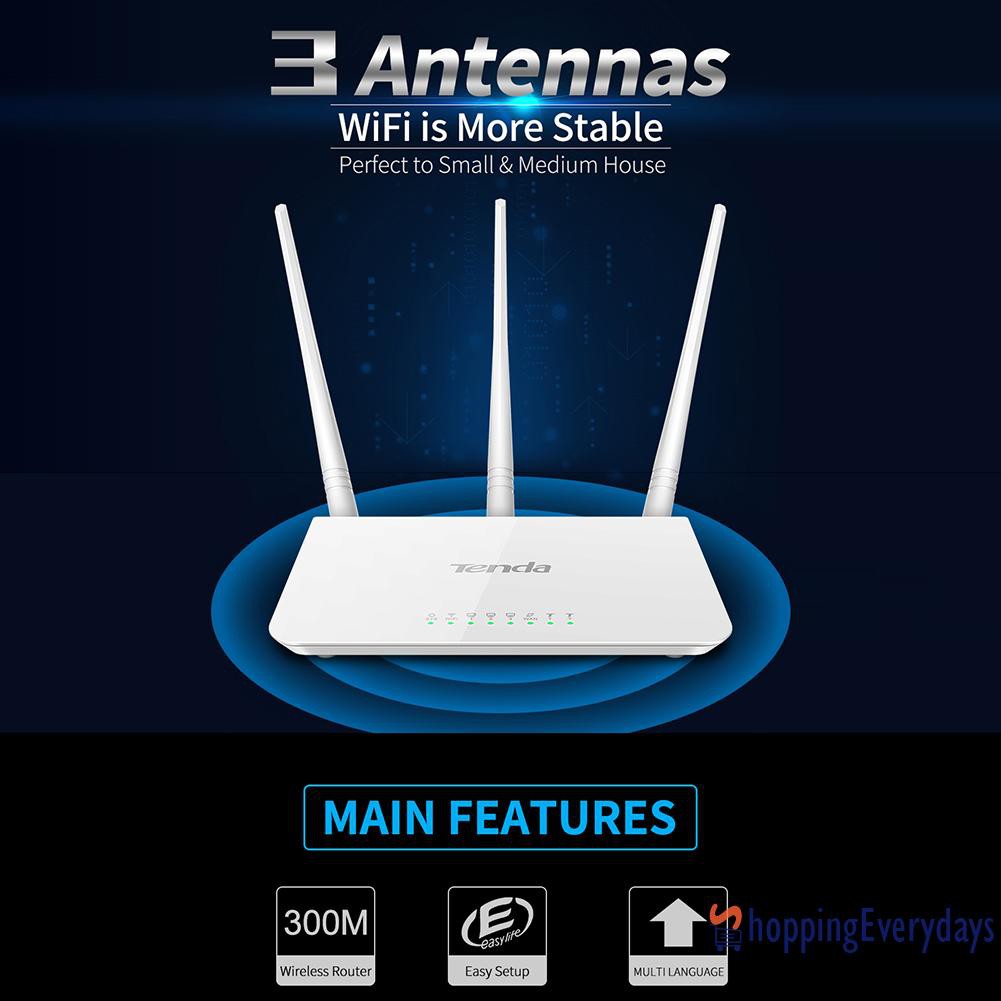 SV Thiết Bị Phát Wifi Tenda F3 2.4g 300m Với 3 Ăng Ten | BigBuy360 - bigbuy360.vn