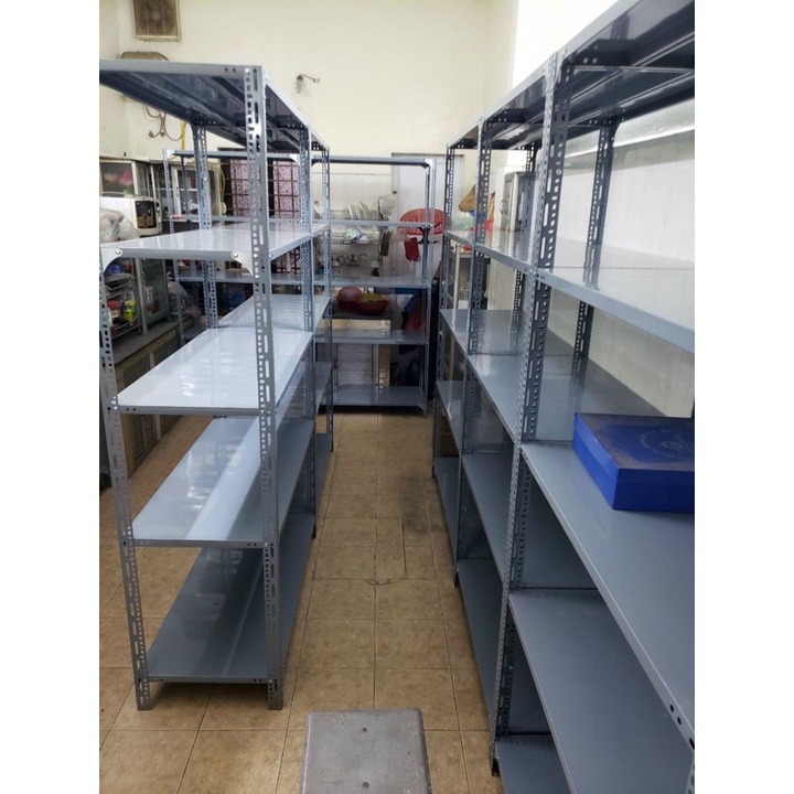 Kệ sắt v lỗ: Dài 80cm x rộng 40cm gồm 3 tầng, 4 tầng, 5 tầng đủ các loại