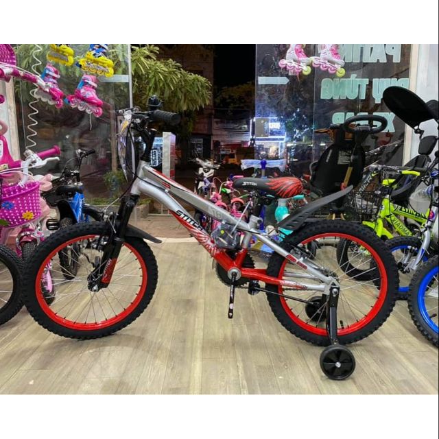 Xe đạp trẻ em Stitch 910 màu đỏ size 18