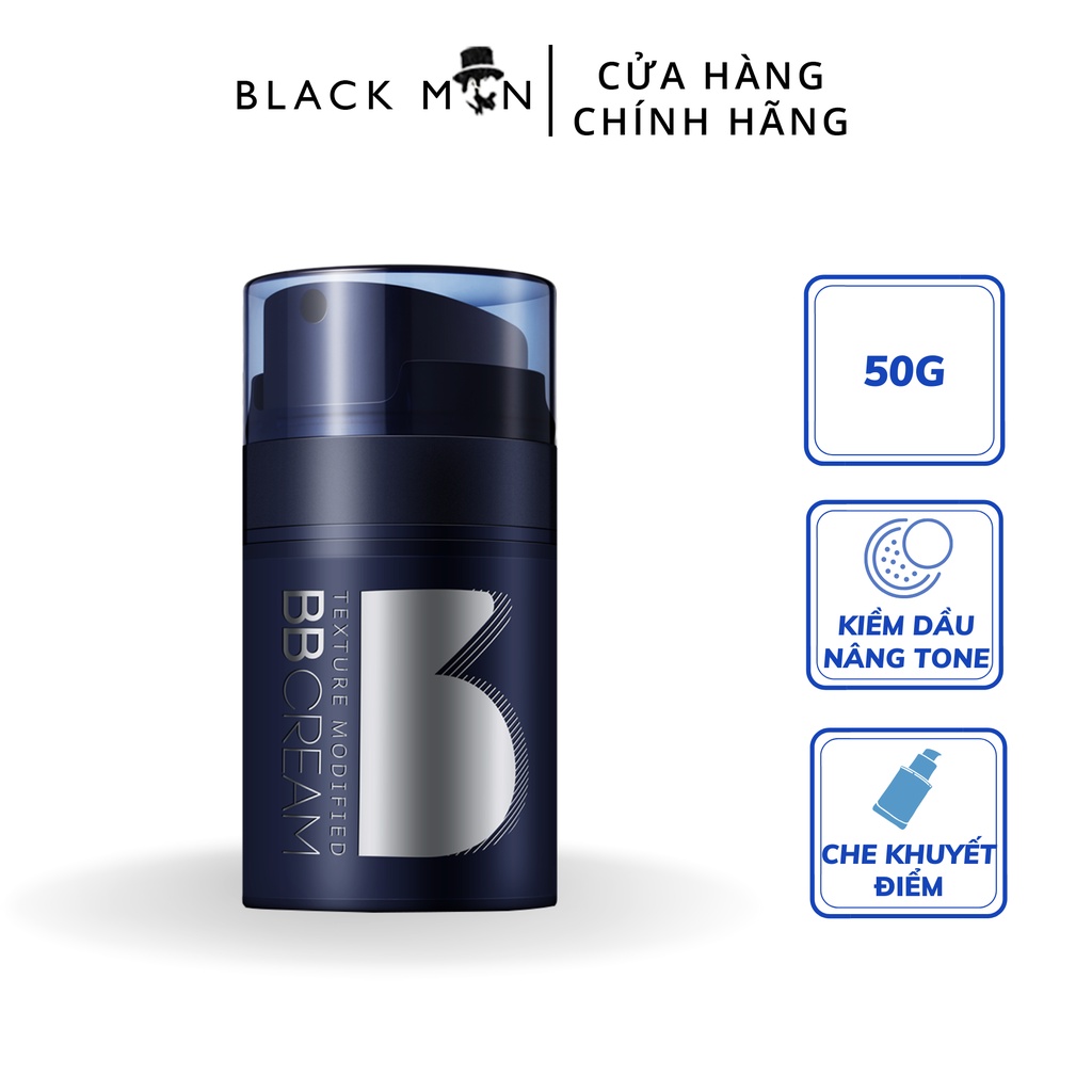 Kem BB Cream Che Khuyết Điểm Cho Nam BLUEMAN Kiềm Dầu Và Nâng Tone Da 50g