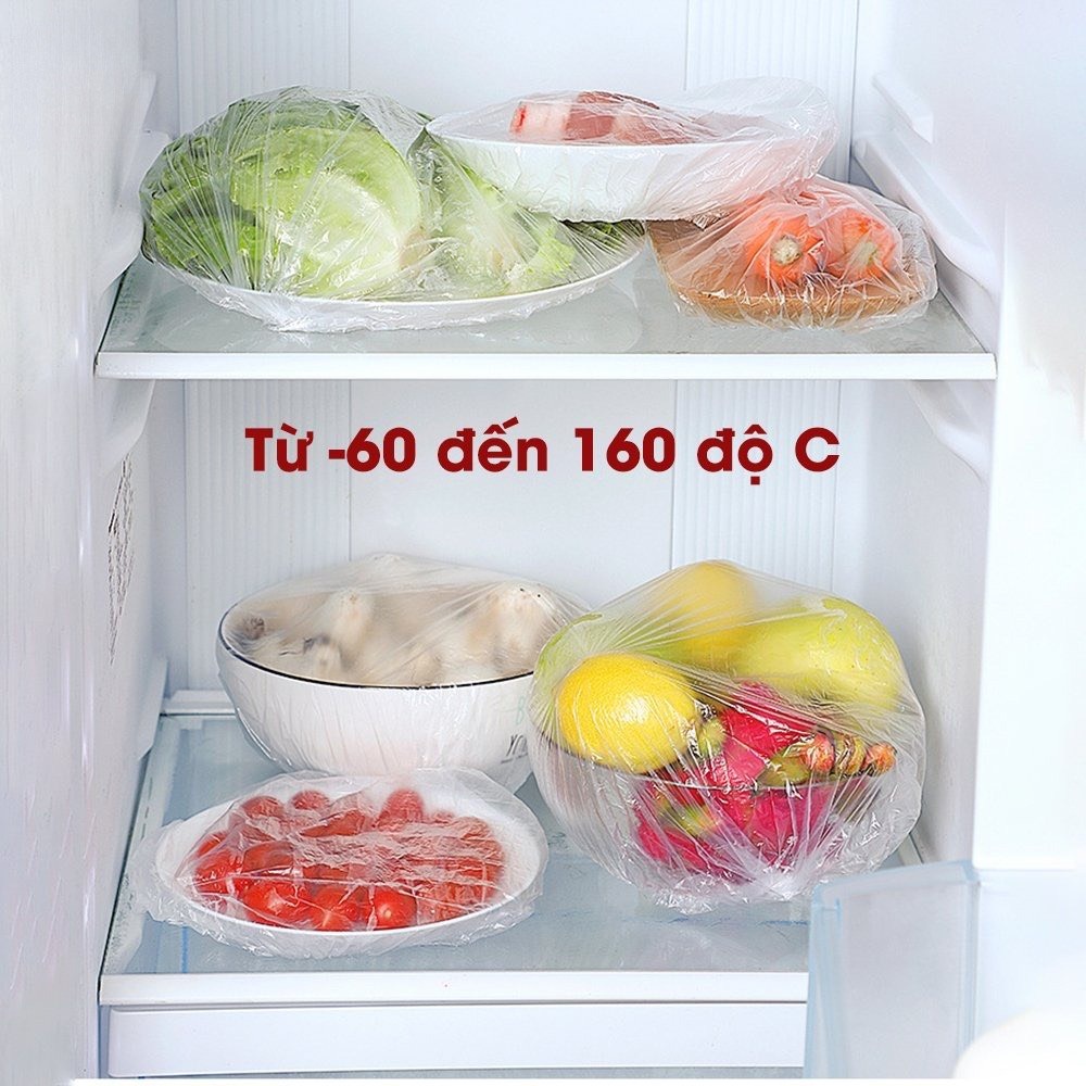 Màng bọc thực phẩm co giãn siêu dai có chun hình túi gấu set 100 chiếc