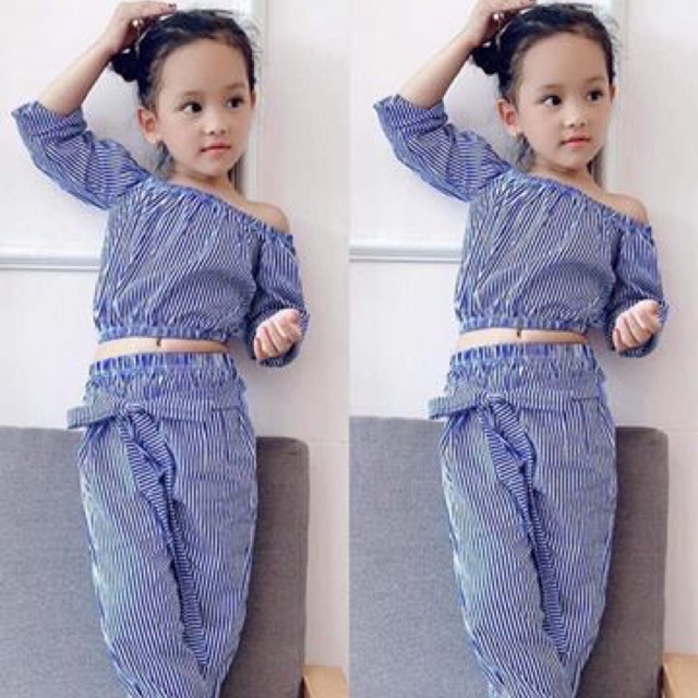 Sét bộ đồ kẻ sọc ( hải băng)