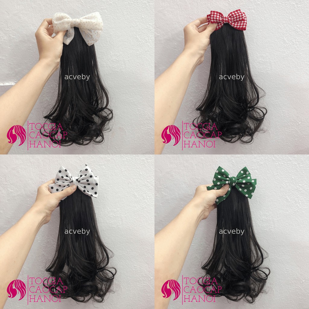 (Link 3/3-Ảnh Video thật) 35cm Kẹp xoăn đuôi có Nơ cho bé ❤ FREESHIP50k ❤