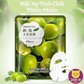 [NỘI ĐỊA] Mặt Nạ Giấy Dưỡng Da Mụn Cấp Ẩm Thải Độc Tinh Chất Lựu Đỏ, Cherry, Oliu, Hoa Oải Hương, Lô Hội Images