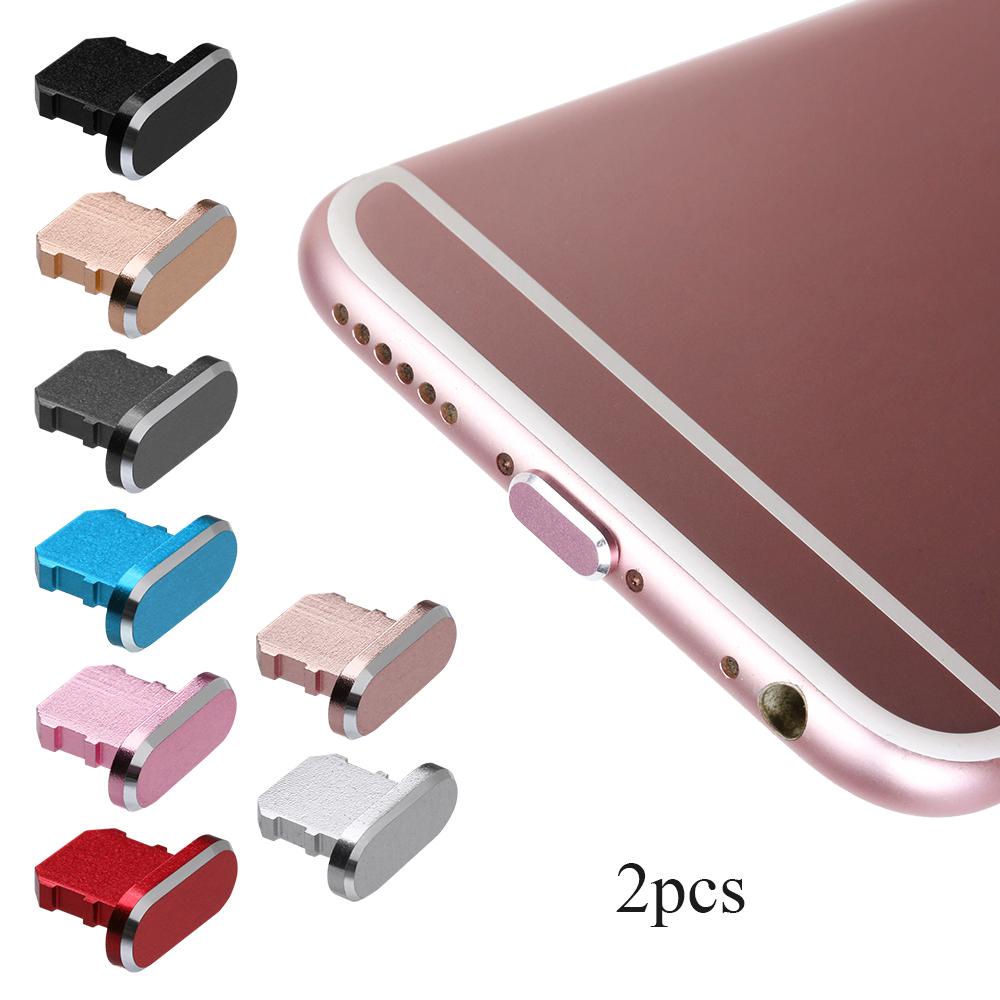 GOGOUP Bộ 2 Nút Chặn Chống Bụi Bằng Hợp Kim Nhôm Cho iP 13 12 11 Pro Max X XR Max 8 7 6S Plus