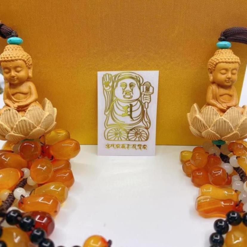 [SHOPEE TRỢ GIÁ] Miếng dán thần tài cầm búa linh phù tài lộc để ví, ốp dán điện thoại máy tính bảng