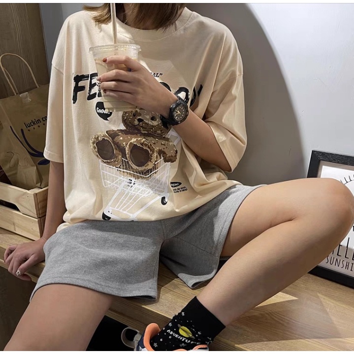 Áo Thun Tay Lỡ  FEEL GOOD áo thun UNISEX Áo Phông Nam Nữ Form Rộng Chất Cotton Mịn Mát - Babi Trendy ATIN122