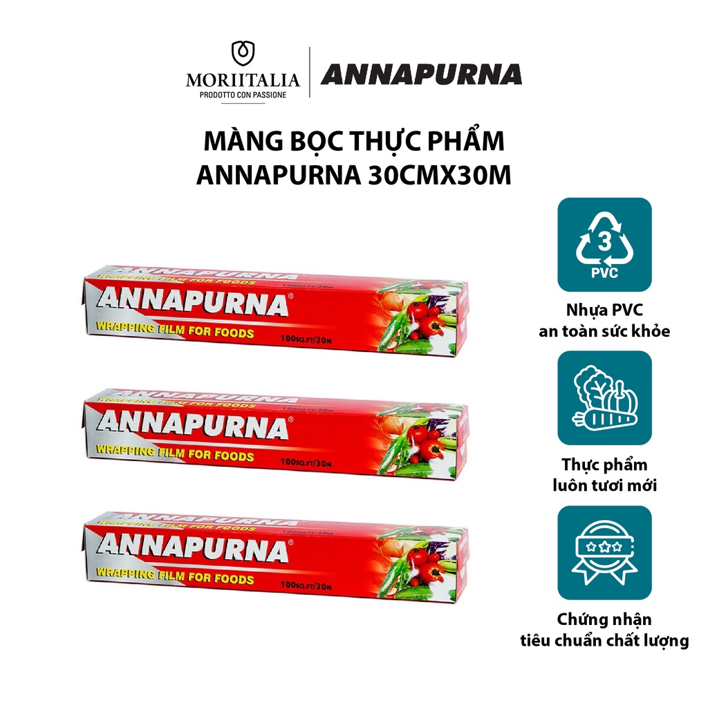 [Mã BMBAU50 giảm 7% đơn 99K] Màng bọc thực phẩm Annapurna chính hãng Moriitalia MBTP00070063