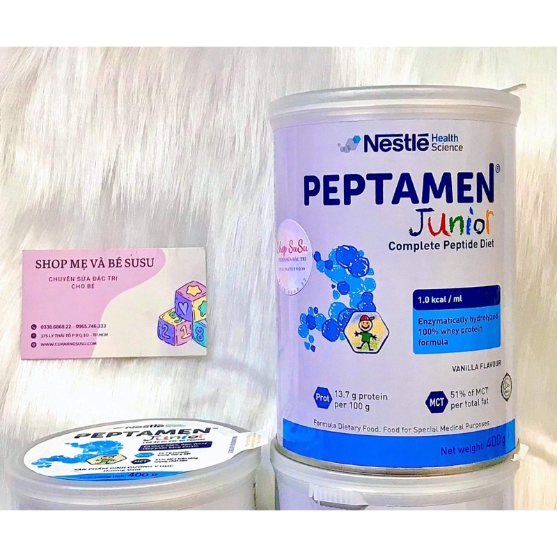 Sữa Peptamen Junior dành cho trẻ nhẹ cân, suy dinh dưỡng 400g