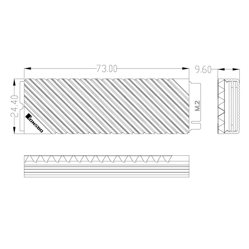 Tấm Nhôm Tản Nhiệt Dành Cho Ổ Cứng Ssd M.2 2280 | BigBuy360 - bigbuy360.vn