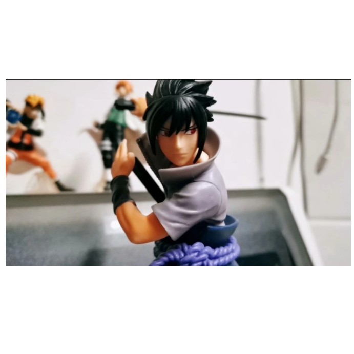 Mô Hình Figure Naruto Uchiha Sasuke sharingan chiến đấu 20cm