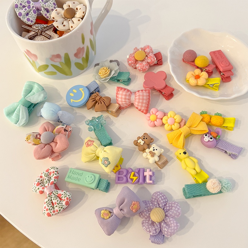 Set 5 / 10 Kẹp Tóc Nơ Xinh Xắn Dành Cho Bé Gái