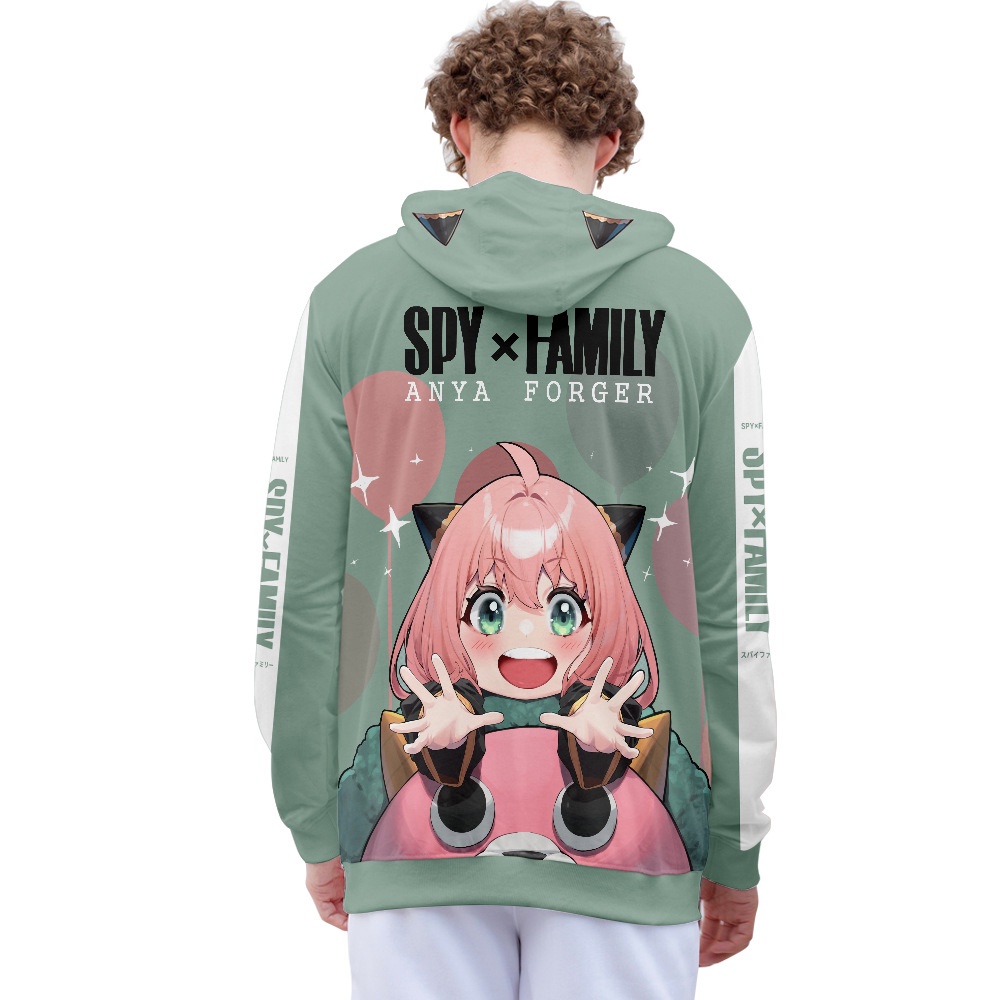 Áo Khoác Hoodie Hóa Trang Nhân Vật Anya Trong Phim Hoạt Hình SPY×FAMILY Dành Cho Nam Và Nữ