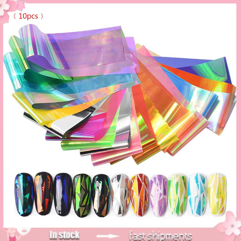 Bộ 10 Miếng Dán Trang Trí Hình Ngôi Sao Lấp Lánh