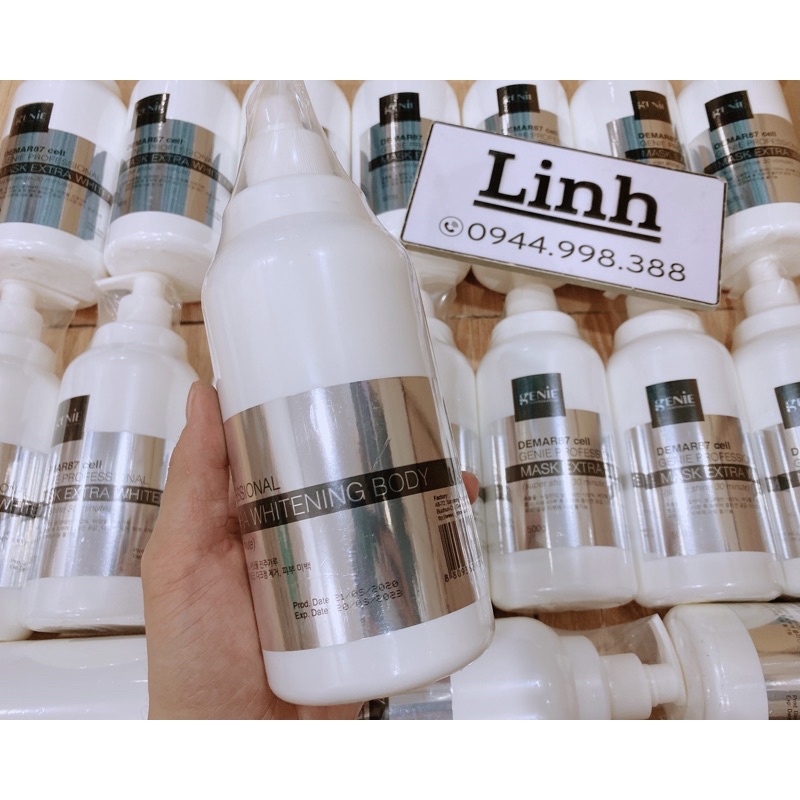  Ủ TRẮNG BODY NHAU THAI CỪU DEMAR87 CELL GENIE PROFRESSIONAL MASK EXTRA WHITENING BODY