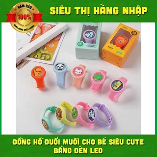 Đồng hồ đuổi muỗi siêu nhẹ cho bé có đèn led