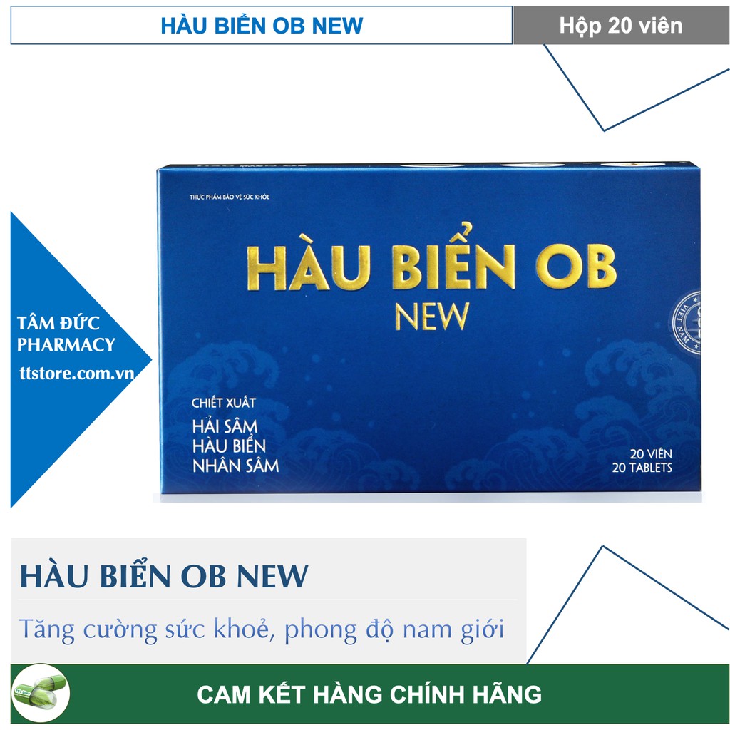 [Combo 3 Hộp] HÀU BIỂN OB NEW [Hộp 20 viên] - Hỗ trợ yếu sinh lý nam, tăng chất lượng tinh trùng [Hàu OB new/alipas]