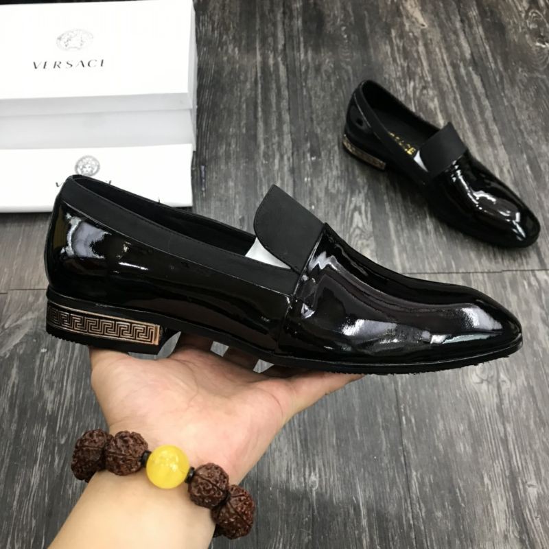 Giày lười da thật Versace