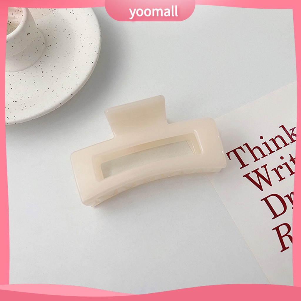 Kẹp Tóc Hình Vuông Màu Trơn Phong Cách Thanh Lịch Cho Nữ