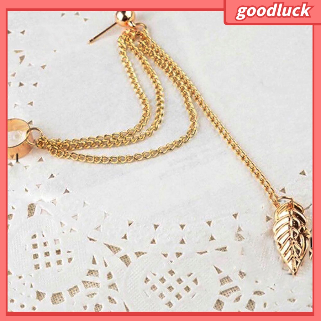 1 Khuyên Tai Dáng Dài Phối Tua Rua Phong Cách Gothic Cá Tính