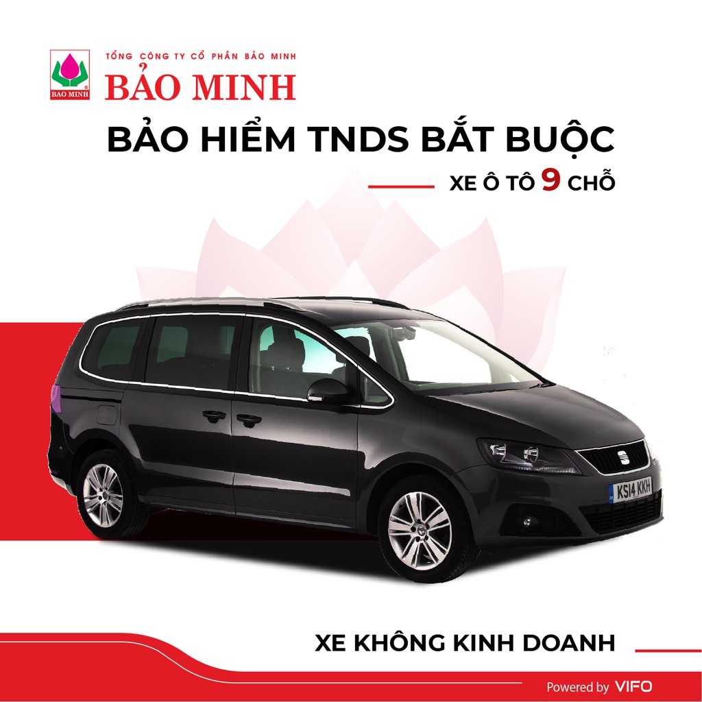 Toàn Quốc [E-Voucher] Bảo Minh - Bảo hiểm TNDS xe ô tô bắt buộc - Xe 9 chỗ KHÔNG KINH DOANH