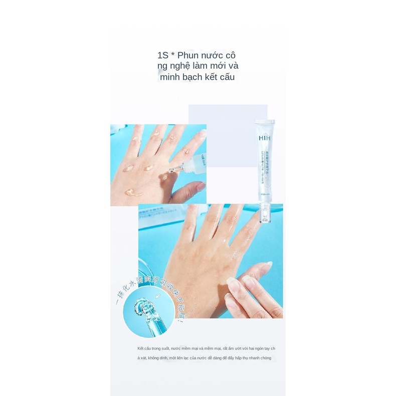 Kem bôi tay HIH Hyaluronic Acid Hand Serum Làm mờ nếp nhăn trên tay, dưỡng ẩm, làm trắng, không nhờn, nhỏ gọn và di động