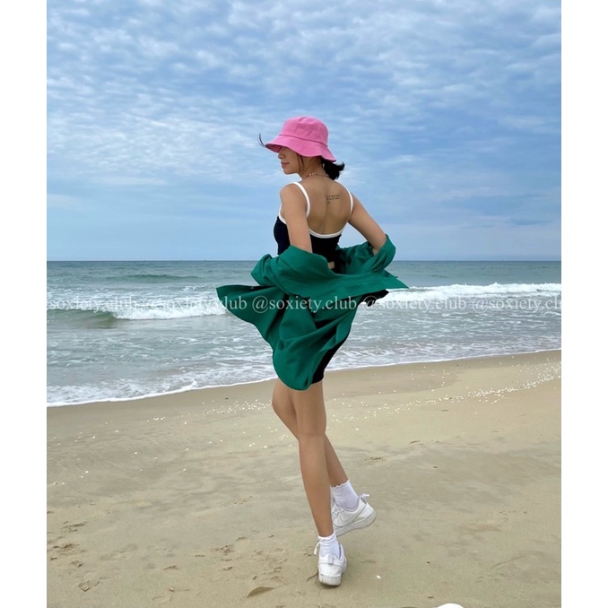 [HÌNH THẬT] Áo sơ mi trơn basic phù hợp mùa hè  A38