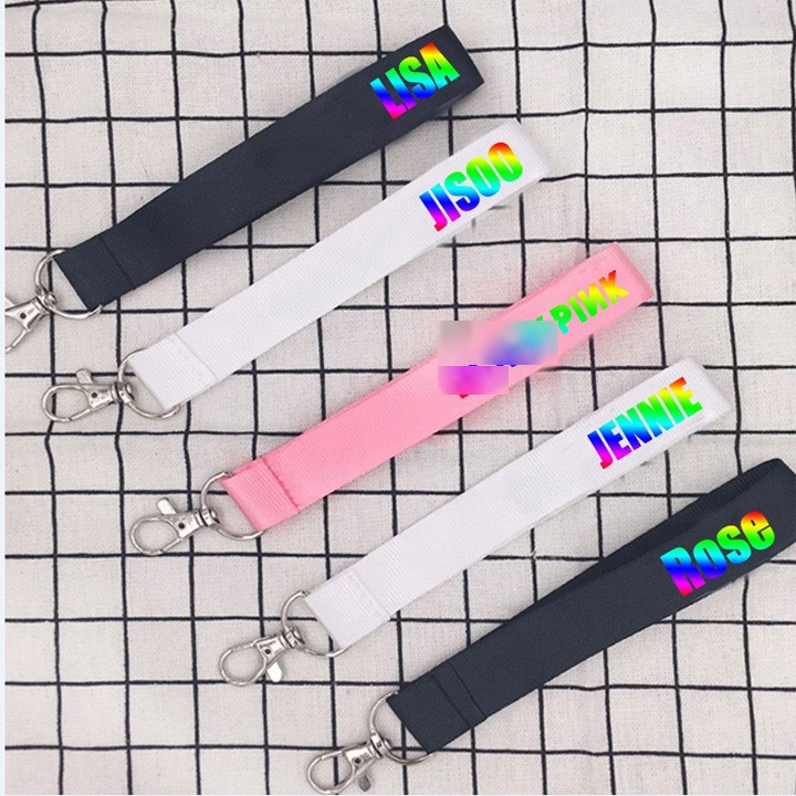 ( Mẫu 2)- Nametag Blackpink Lisa Jisoo Jennie Rose phụ kiện idol strap dây đeo điện thoại quà tặng trang trí xinh xắn