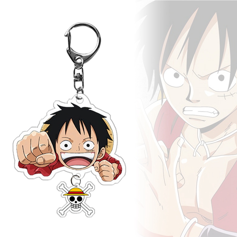 blossomea1 Móc Khóa Acrylic Hình Nhân Vật Anime One Piece