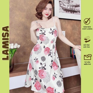 Váy ngủ hai dây hoa dễ thương VN01