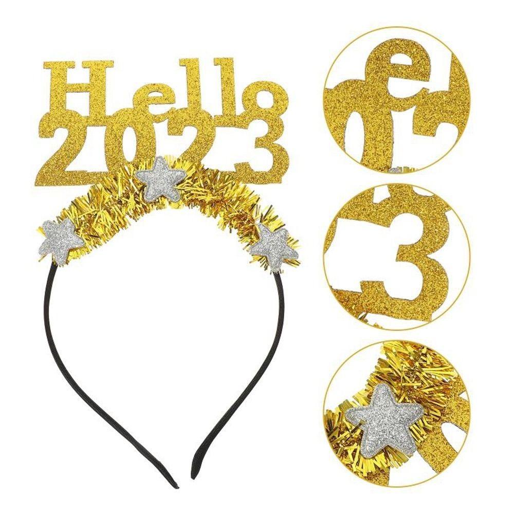 Băng Đô Cài Tóc Hình Chữ HAPPY New Year 2023 Phong Cách Hàn Quốc