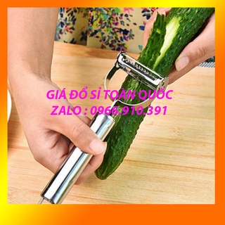 Nạo gọt hoa củ quả inox loại 2 lưỡi siêu hot