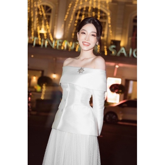 ms 1196Y SÉT ÁO VÁY LƯỚI SỌC Ô KÈM TAG CÀI NGỰC full size s /m /L /xl