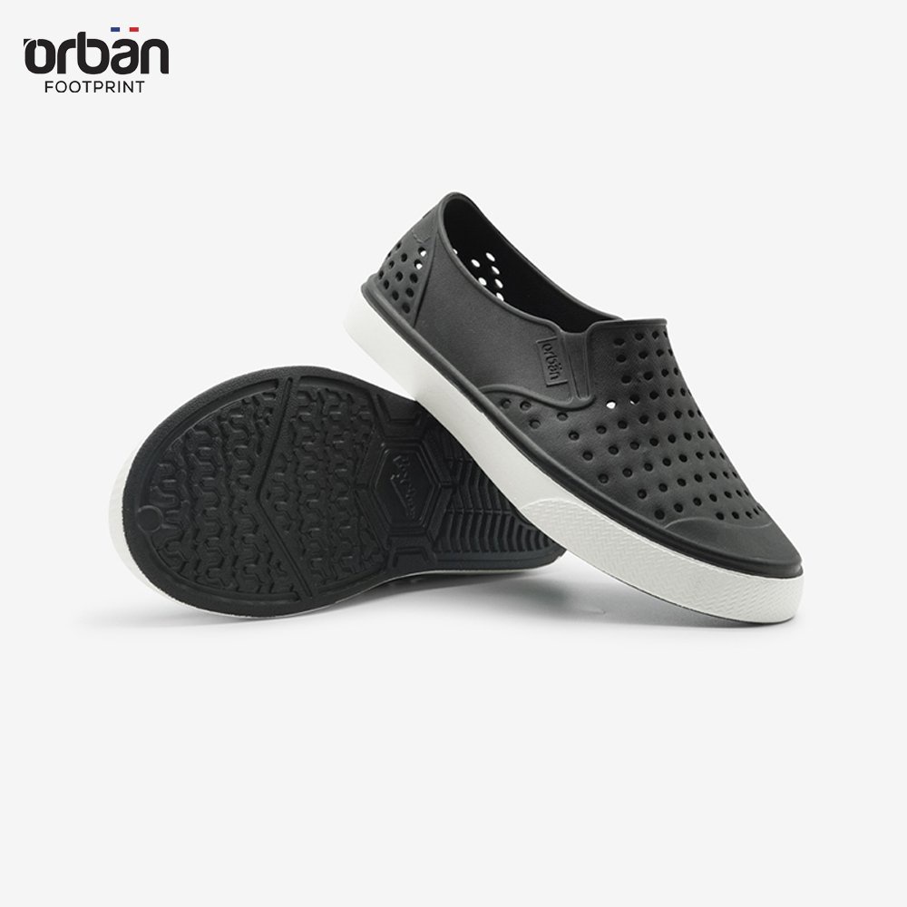 Giày Slipon Urban Footpritn EVA Fylon (D2201 AD6) Đen Trắng